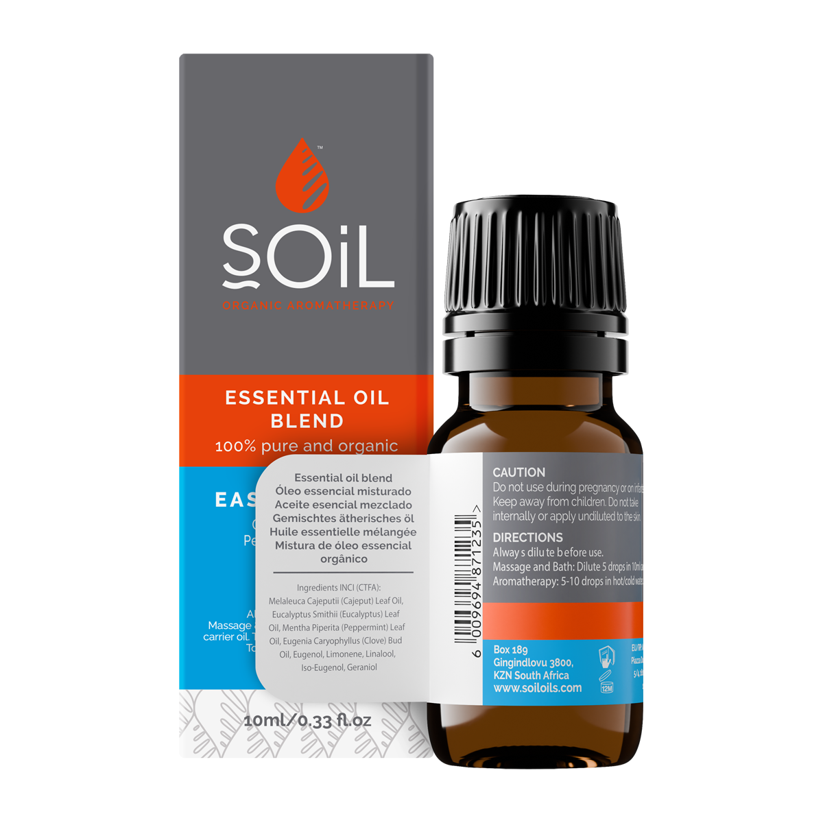 Organic Essential Oil Blend - Easy Breathe (10ml)