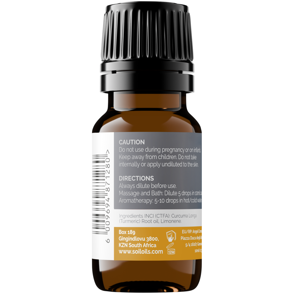 Organic Turmeric Essential Oil (Curcuma Longa) 10ml