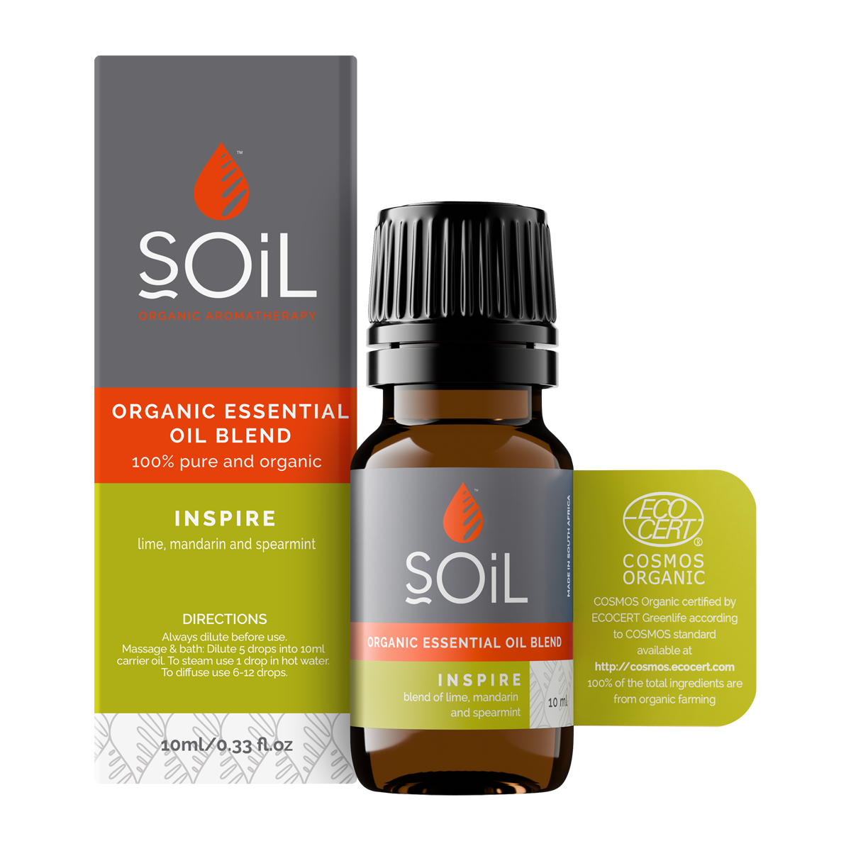 Organic Essential Oil Blend - Inspire (10ml)