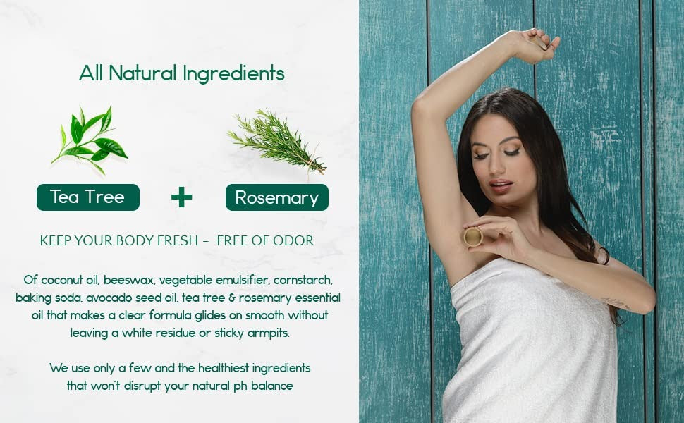 All-Natural Plastic-Free Deodorants (2-Pack)