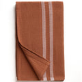 Organic Block Rib Bath Towel - Russet