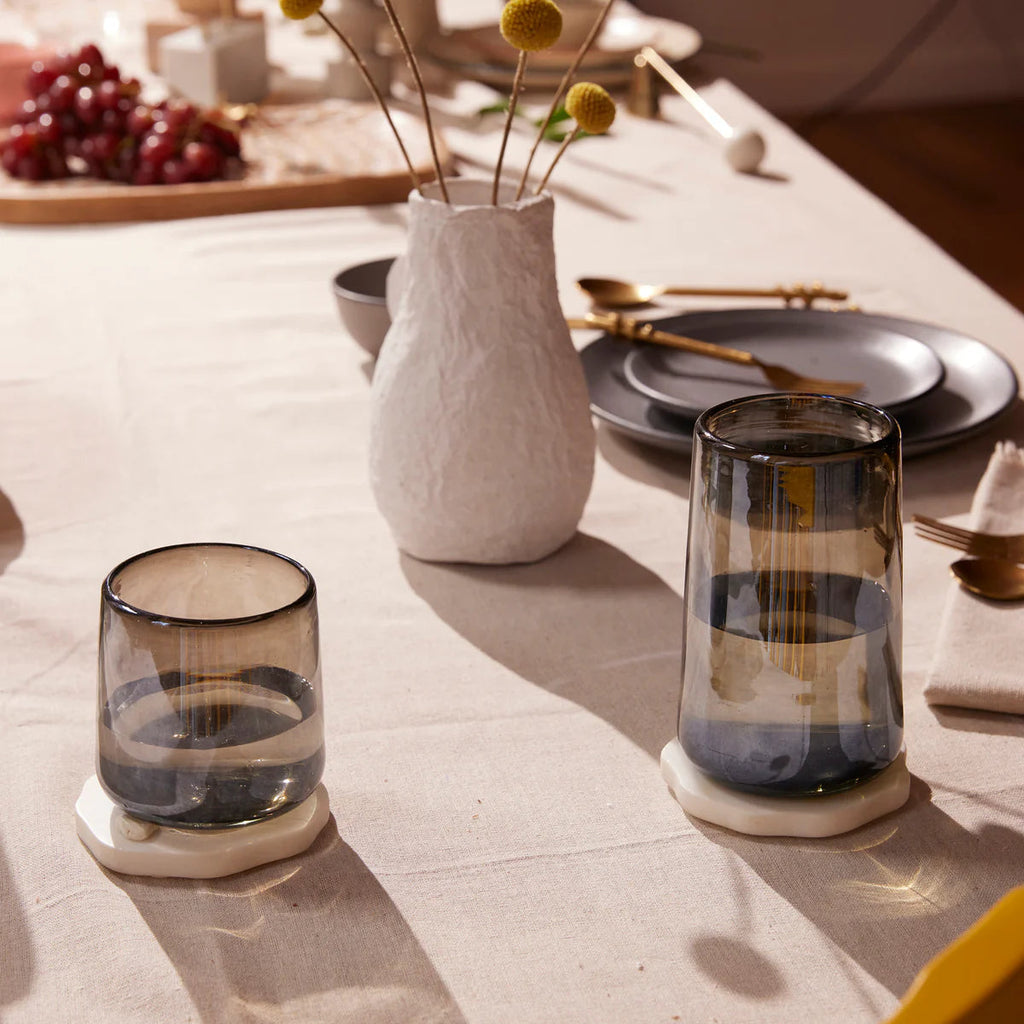 Mario Tall Smoke Luster Glass