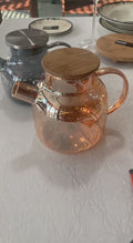 Amber Thermo Glass Teapot 32 Fl oz | High temperature and shock resistant