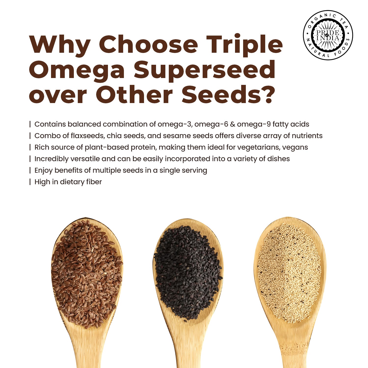 Triple Omega Superseed Mix - Chia Flax & Sesame Superfood Jar