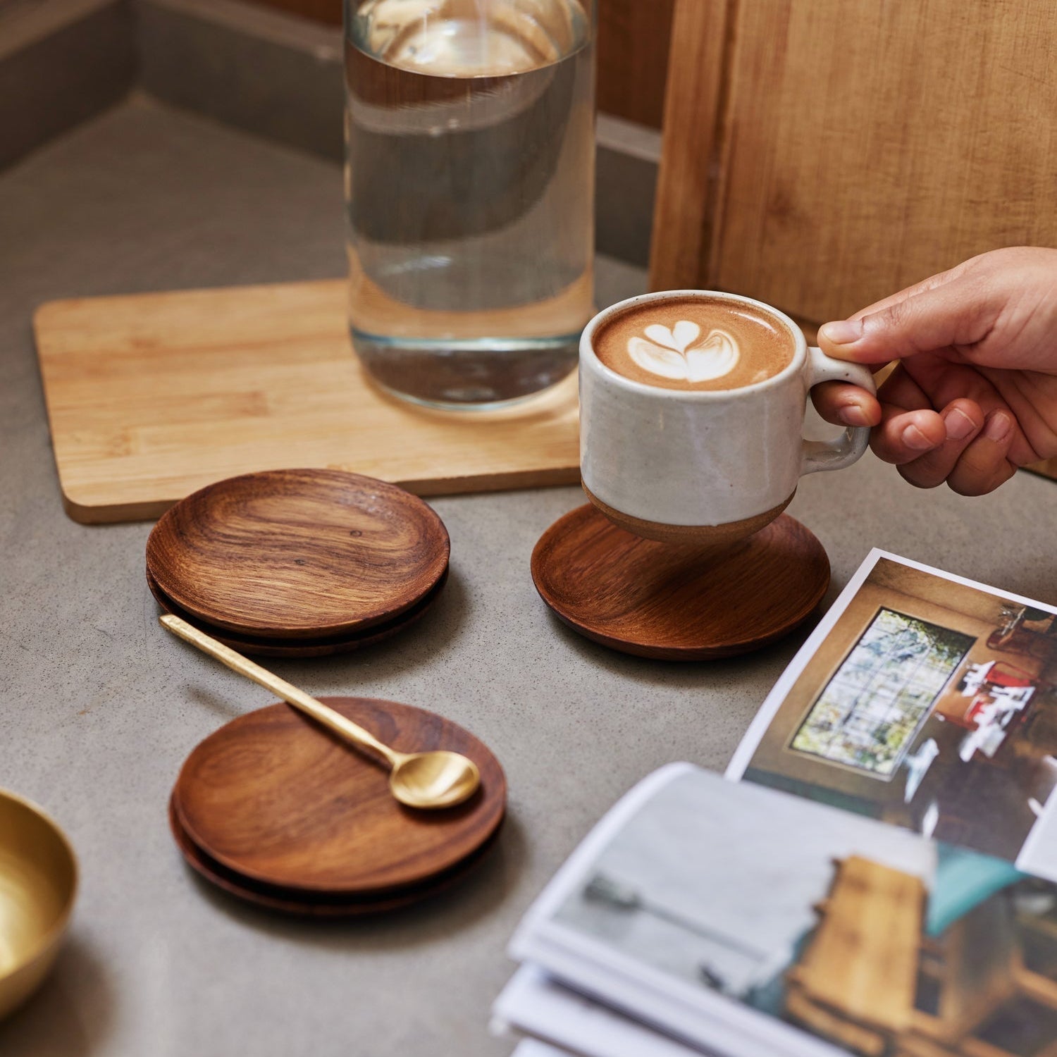 Teak Coasters (Set of 4)