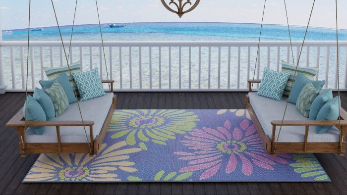 Daisy Violet Rug