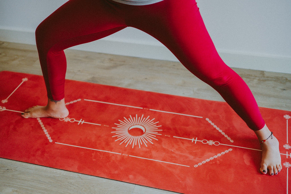 Sustainable Yoga Mat - Warrior Red Velvet