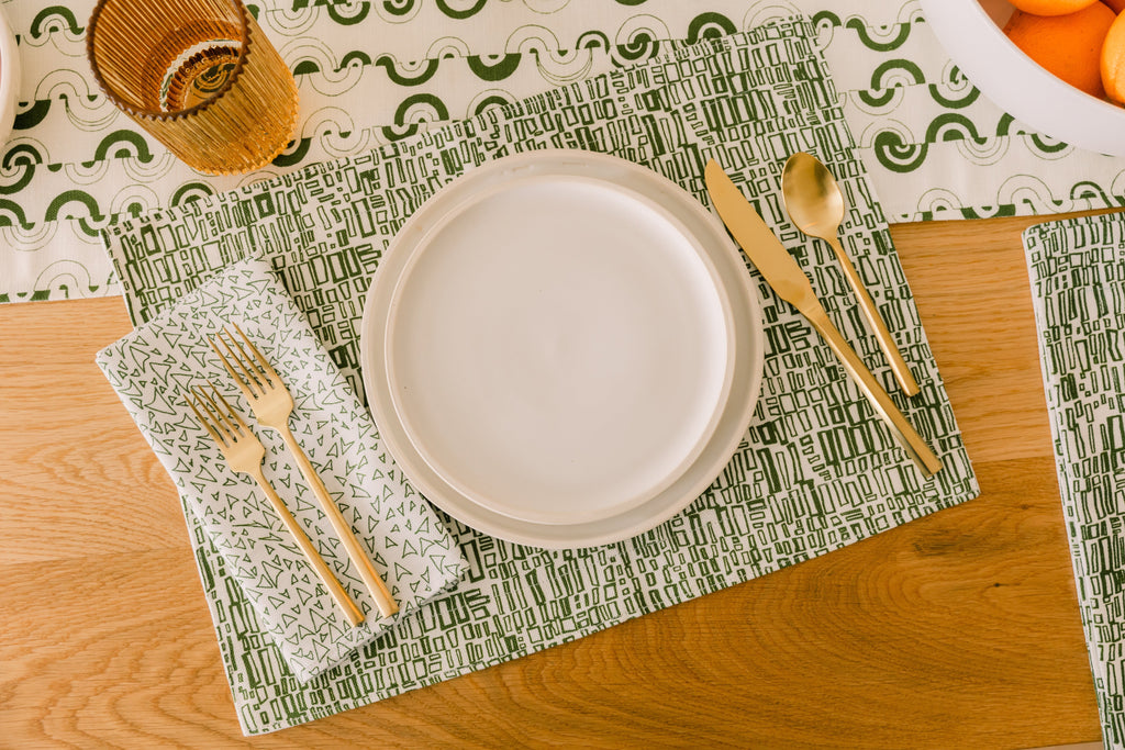 Pair of Napkins - Basilone in Cereus