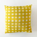 Yellow Cross Hatch Pillow