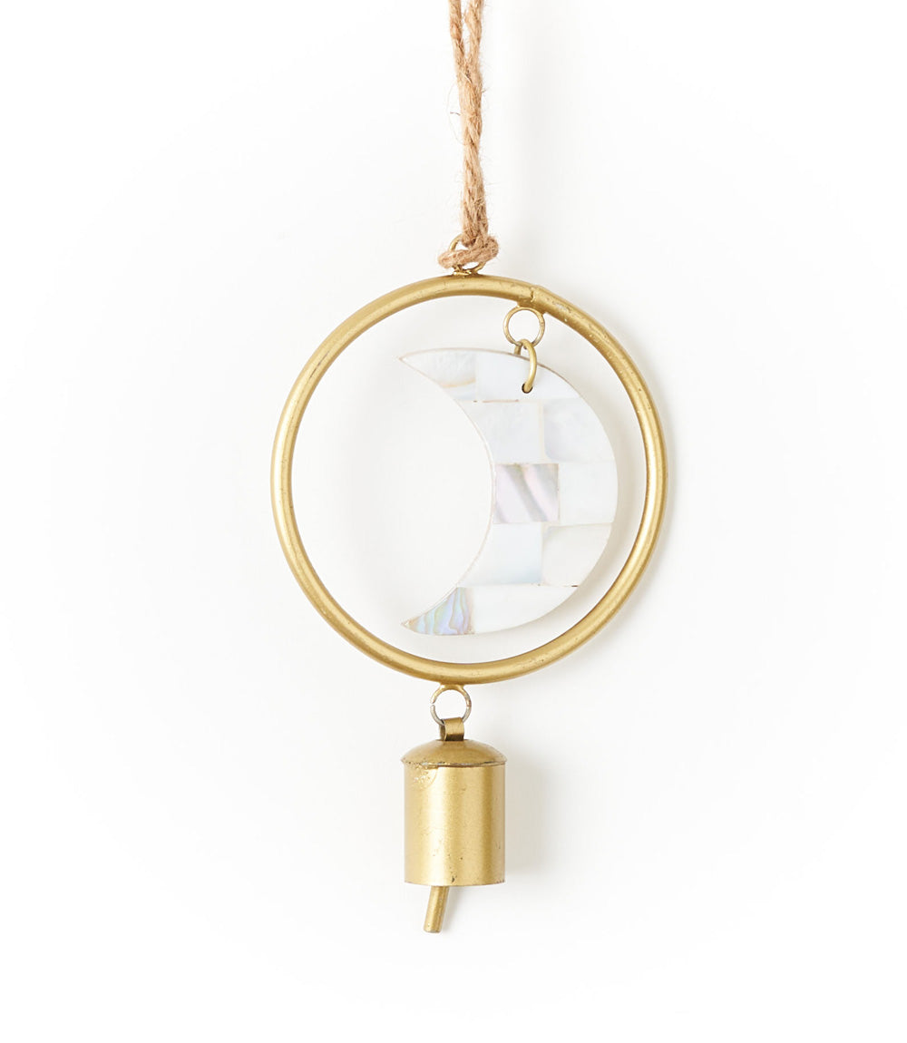 Chayana Small Moon Mother of Pearl Wind Chime