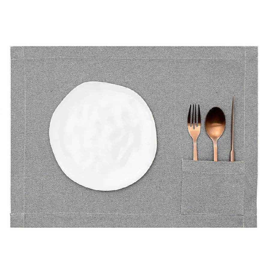 Blue Placemats with Pocket (Set of 4)