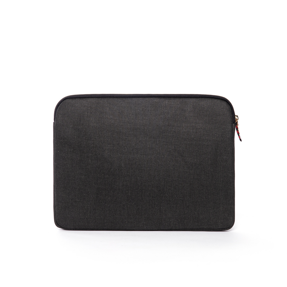 Zipped Patterned Black Canvas Laptop Case for 13" & 14"
