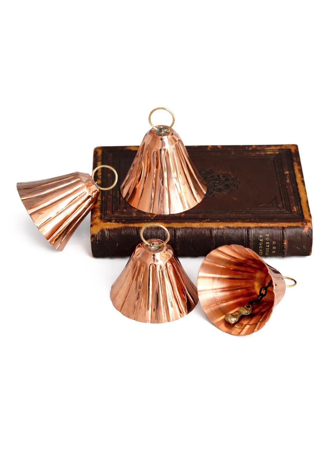 Copper Bell Ornaments (Set of 2 or 4)