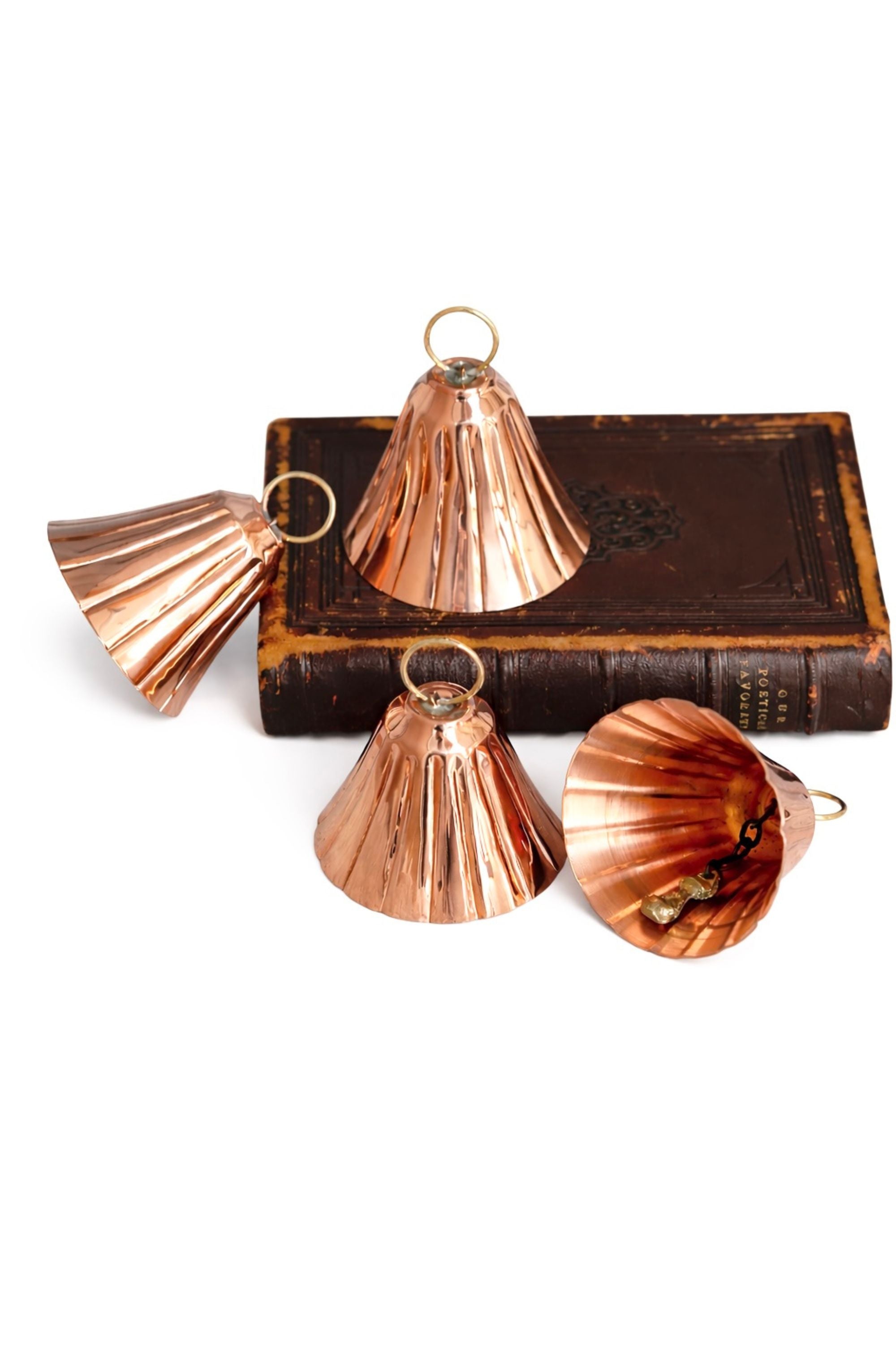 Copper Bell Ornaments (Set of 2 or 4)