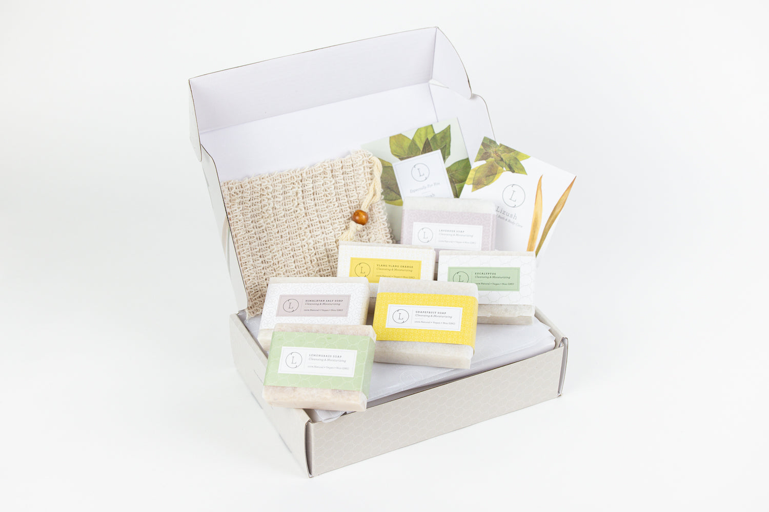 Natural Cold Press Soap Bars Gift Set Box (Set of 6)