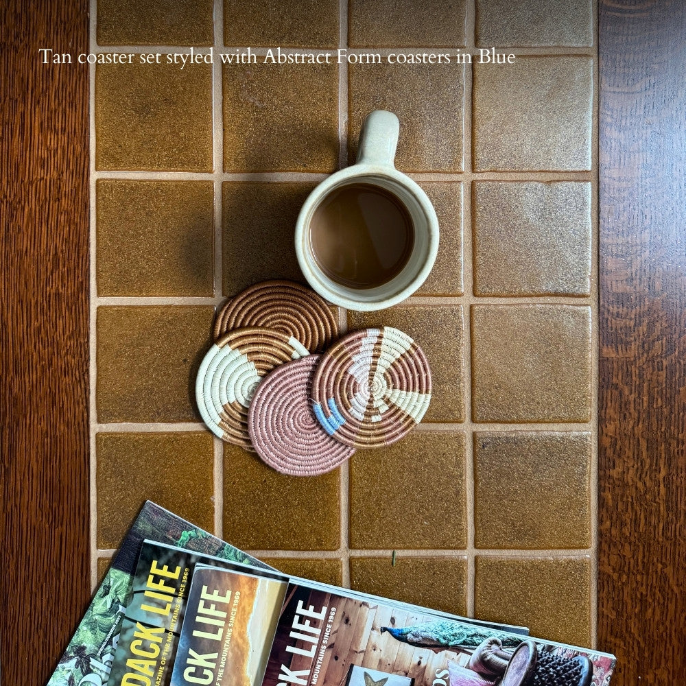 Solid Mixed Set Coasters (Set of 4)