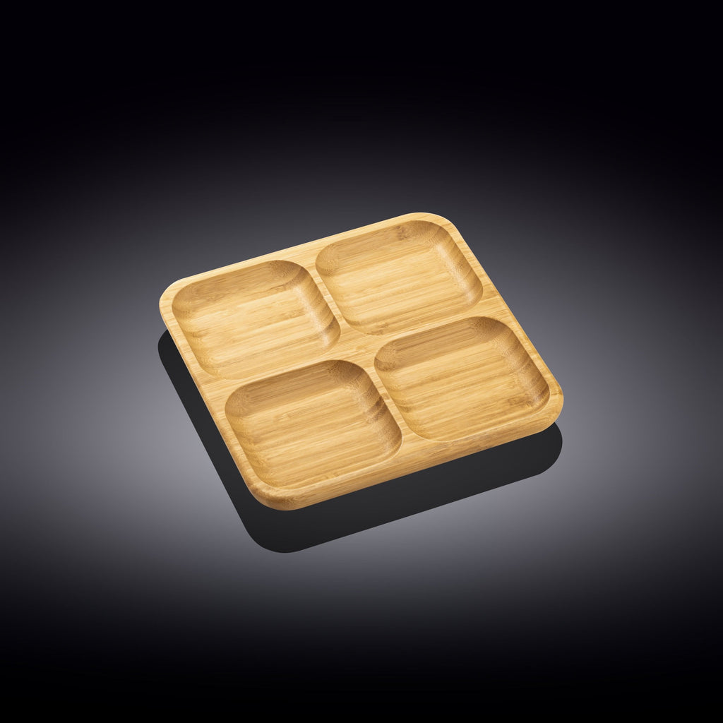 Bamboo Square Divided Dish