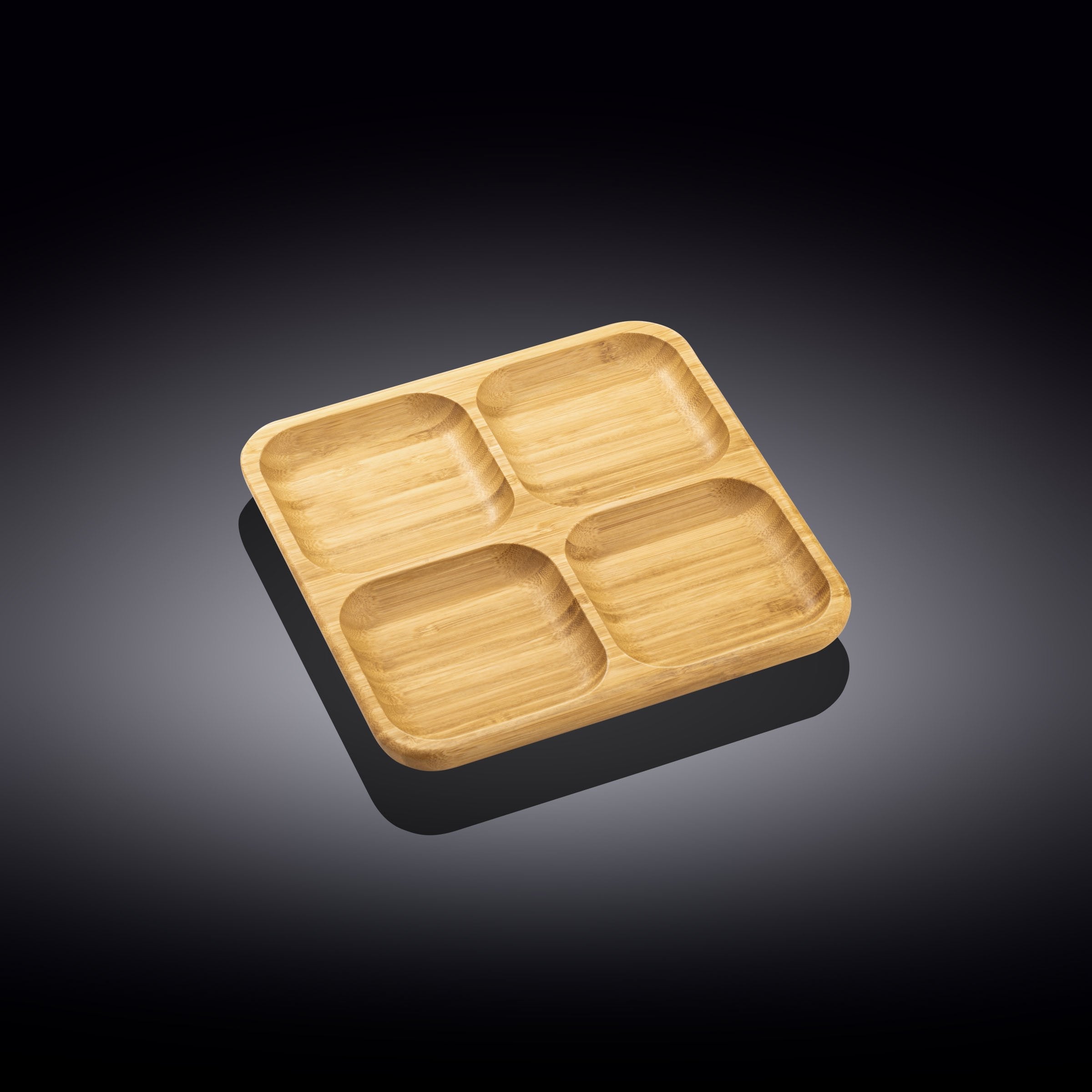 Bamboo Square Divided Dish