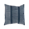 Tribal Cloth Indigo Lines Pillow Cover