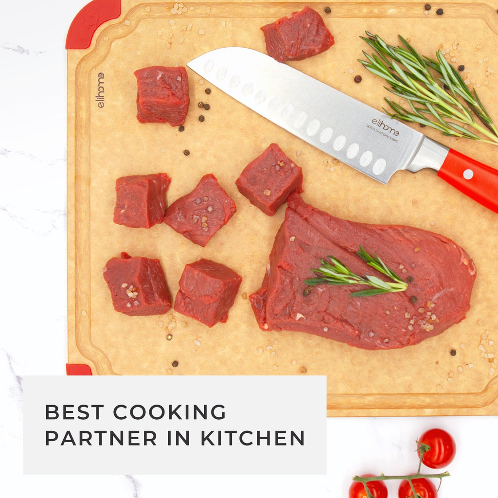 Premium Series Cutting Board - Non Slip & Color Code - Large (12 x 16 x 1/4 )