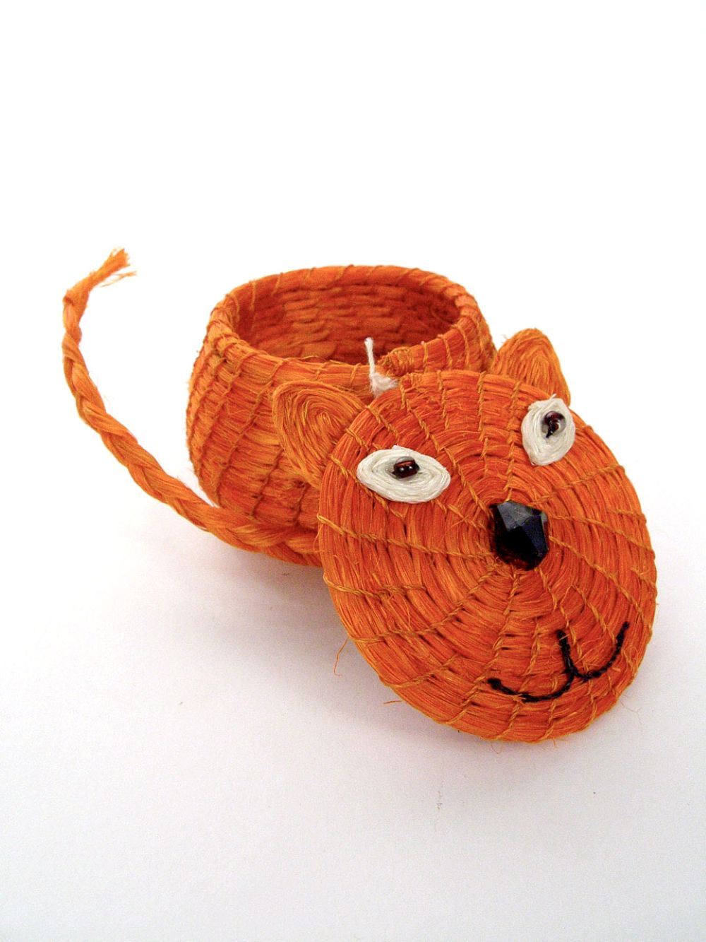 Cool Cat Lidded Basket