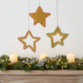 Assorted Handmade Beaded Star Ornament (Set of 3)