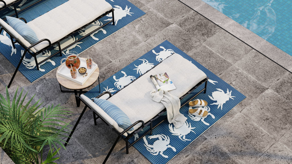 Crab Blue & Teal Rug