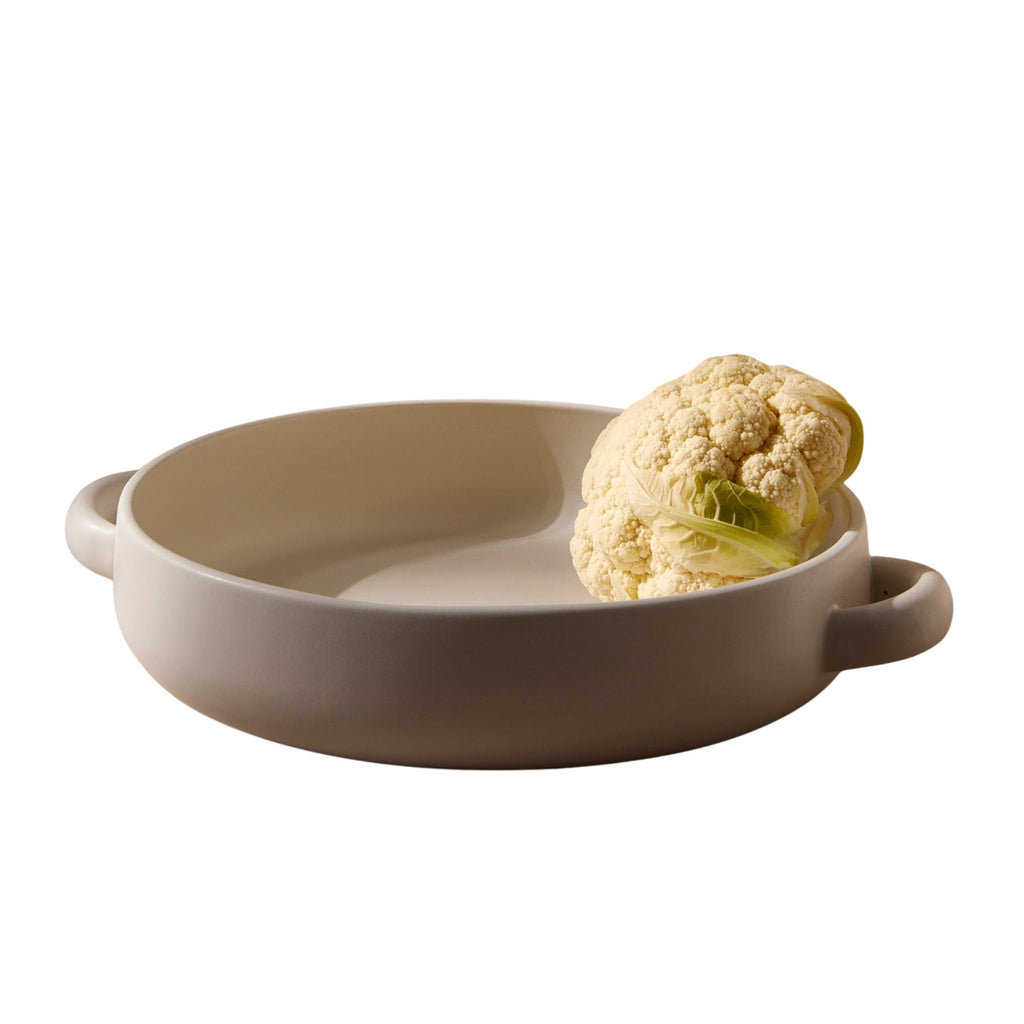 Stoneware Serving Plate with Handles (13.4")