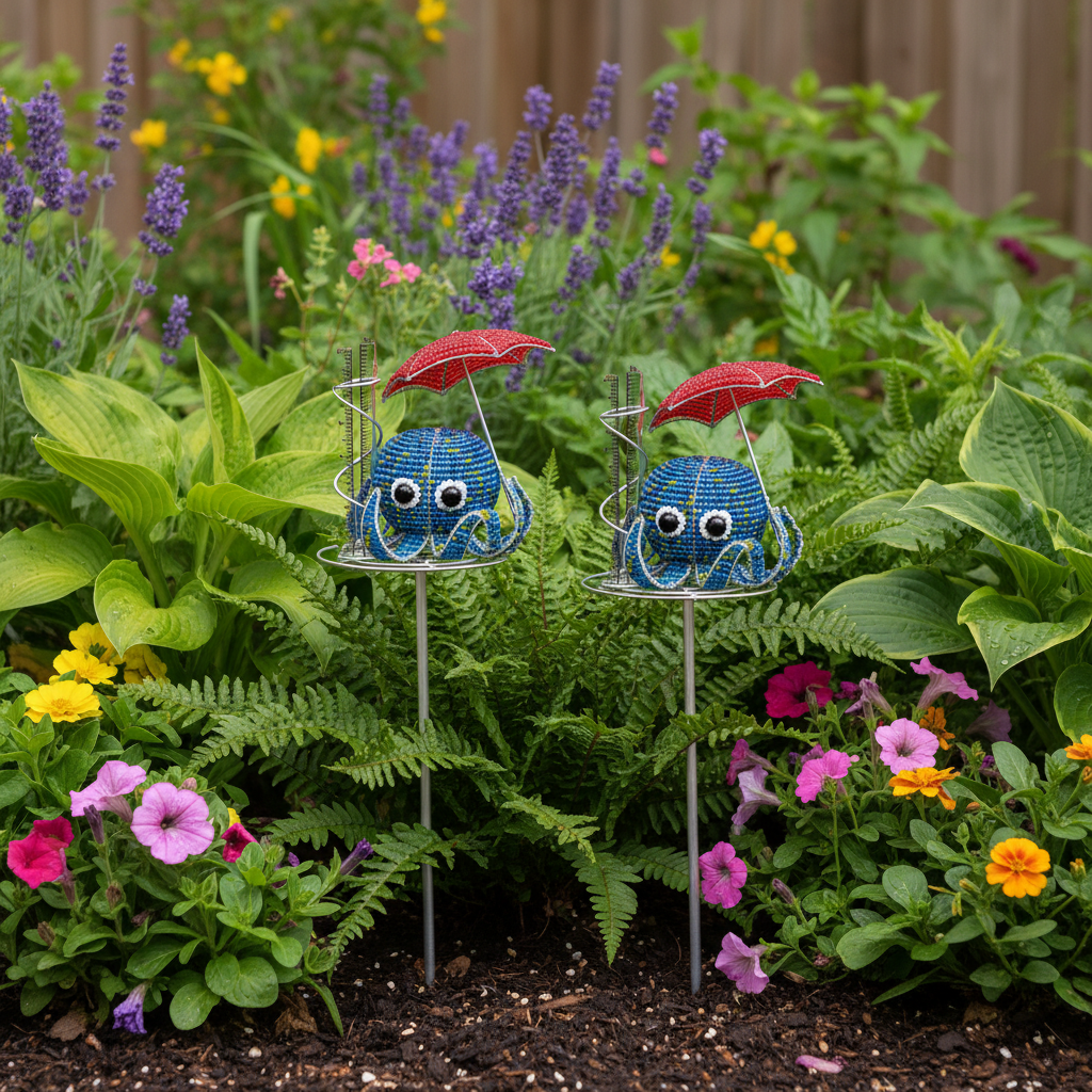 Octopus Rain Gauge (Set of 2)