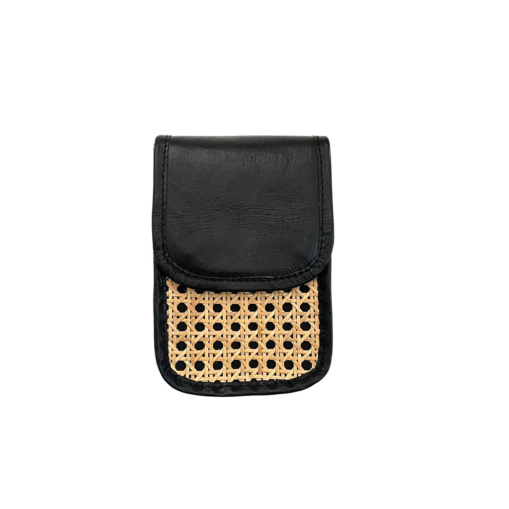 Jessica Cane and Leather Clutch Crossbody