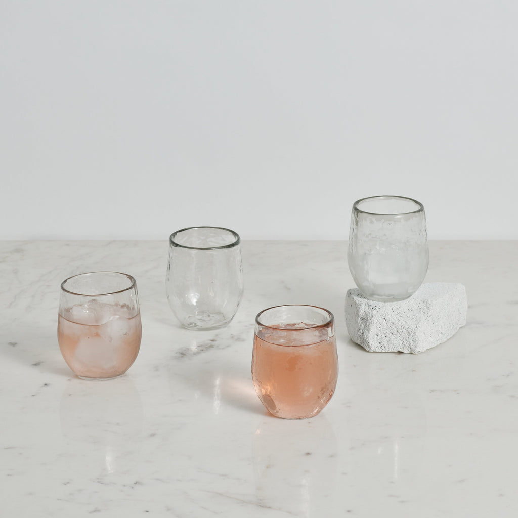 Pebbled Spirits Glasses (Set of 4)