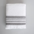 Organic Belgian Waffle Bath Sheet - Ash