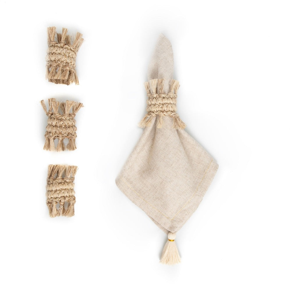Fringes Napkin Ring (Set of 4)