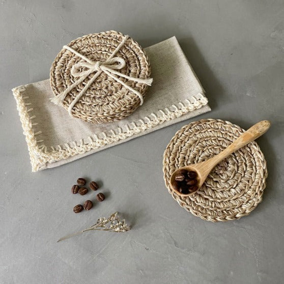 Fique Spiral Coasters (Set of 4)