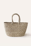 Braided Raffia Tote Sage & Natural