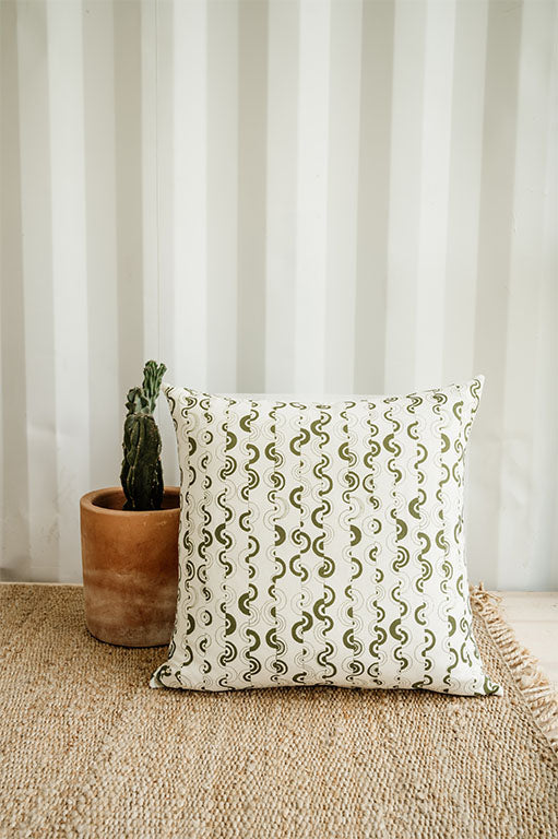 Ortega in Cereus Pillow (24x24in)