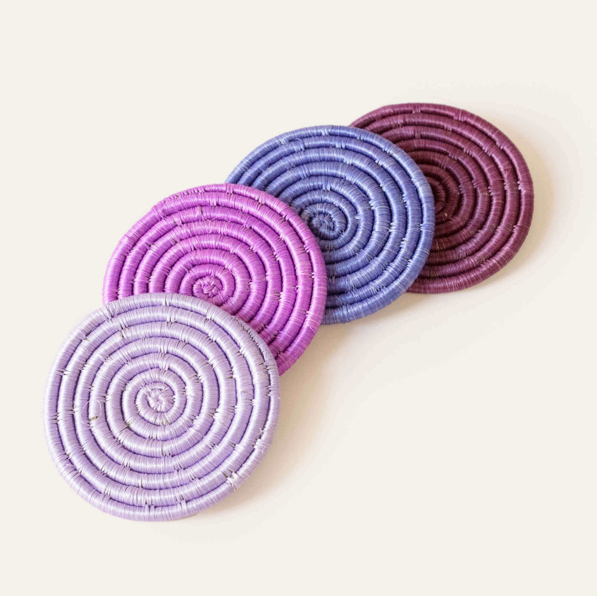 Solid Mixed Set Coasters (Set of 4)