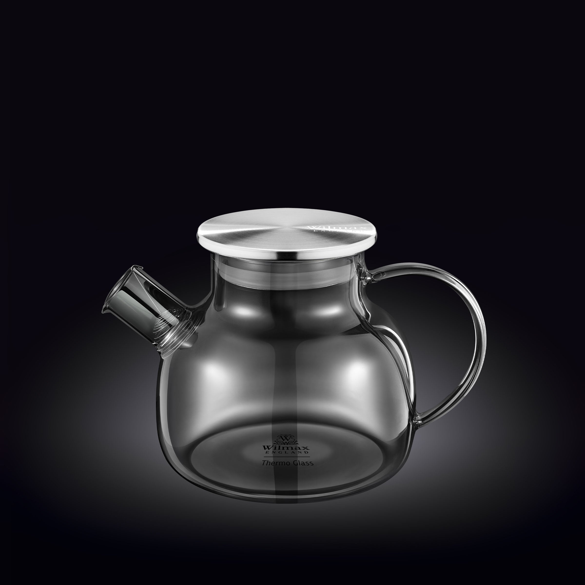 Smoky Grey Thermo Glass Teapot | High Temperature & Shock Resistant (32 fl.oz./950ml)