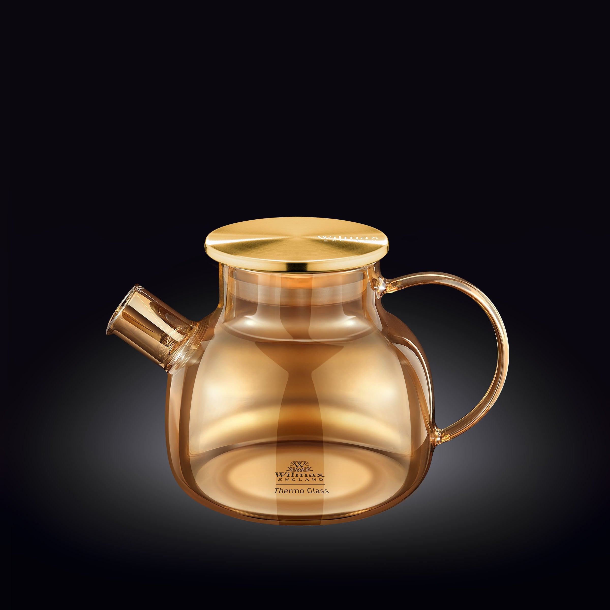 Amber Thermo Glass Teapot 32 Fl oz | High temperature and shock resistant