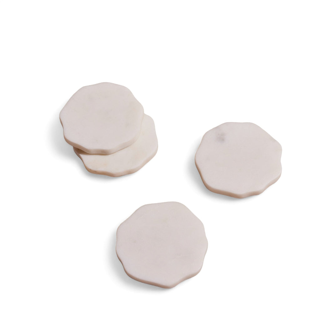 Flor Marble Coasters (Set of 4)