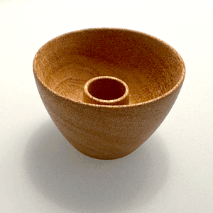 Mini Bowl Candleholder - Mahogany