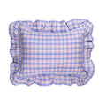 Archive NY Sofia Plaid Ruffle Pillow in Periwinkle