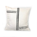 Sadza Dots & Lines Pillow Cover - White