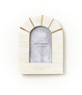 Mukhendu Handcrafted Bone Arch Cream Picture Frame (4x6)