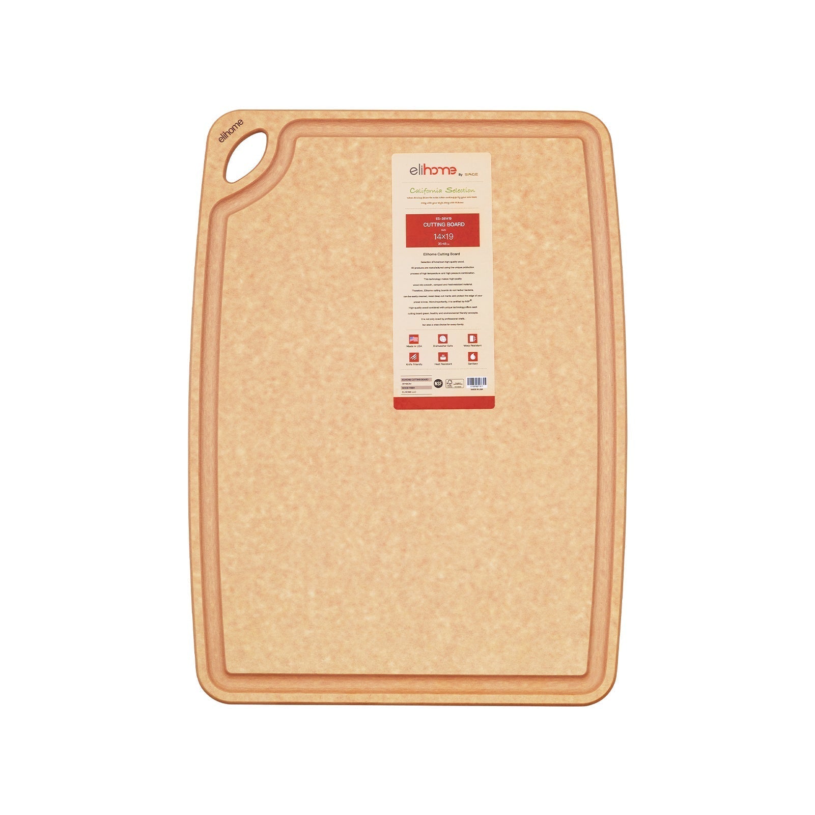 Classic Series Cutting Board - X Large (14 x 19 x 1/4)