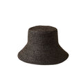 Raffia Bucket Hat Black