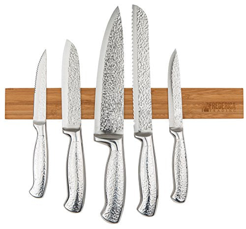Bamboo Magnetic Knife Strip Holder | Ideal for Knives, Utensils, Cutlery, Scissors & Tools