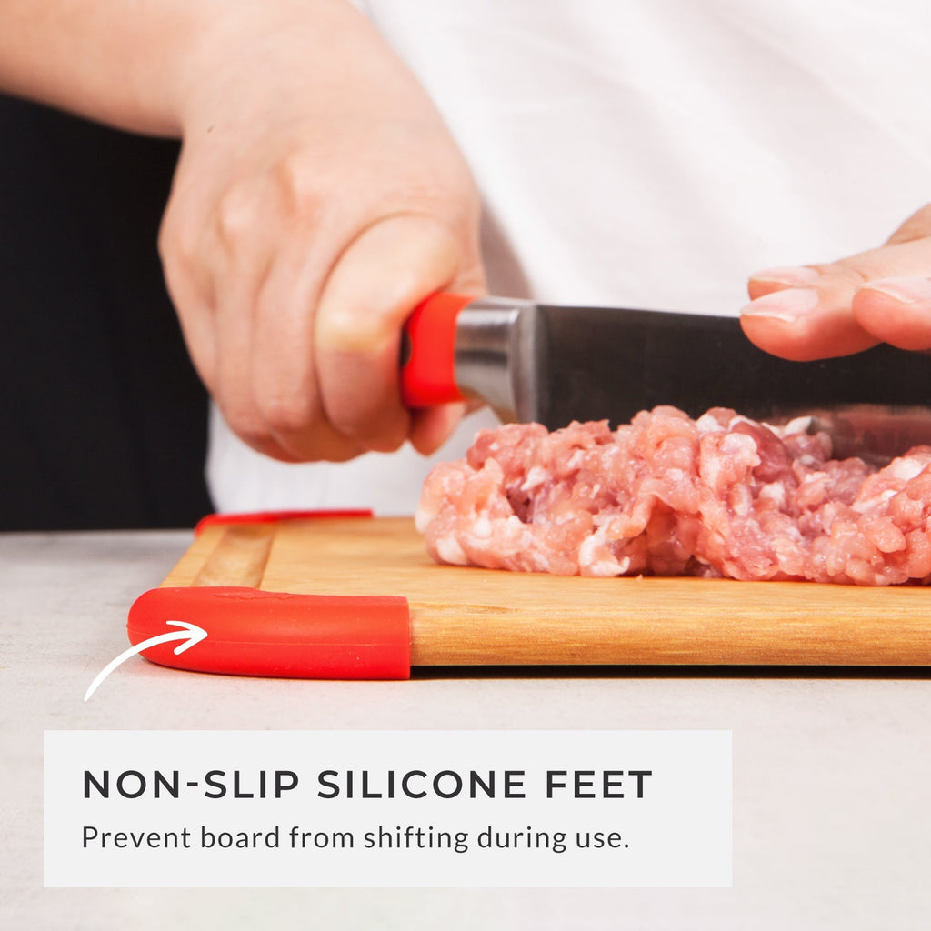 Premium Series Cutting Board - Non Slip & Color Code - Large (12 x 16 x 1/4 )