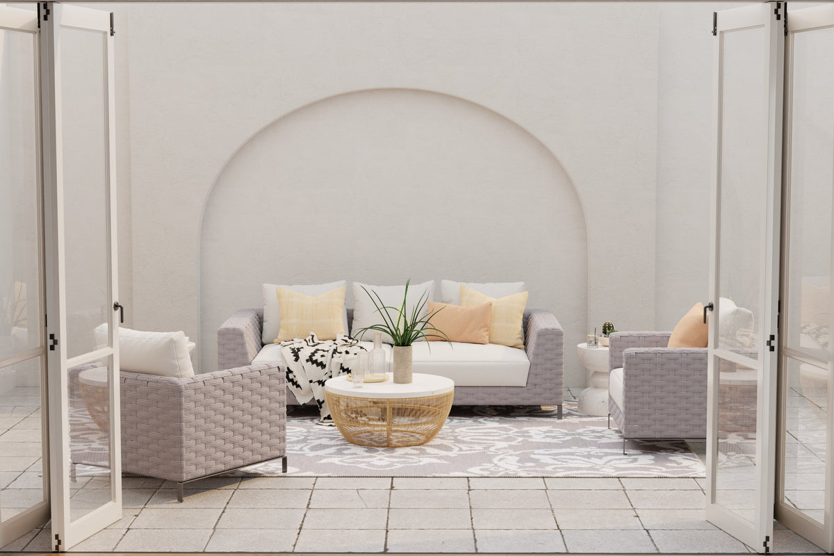New Wrought Iron Cool Silver Rug