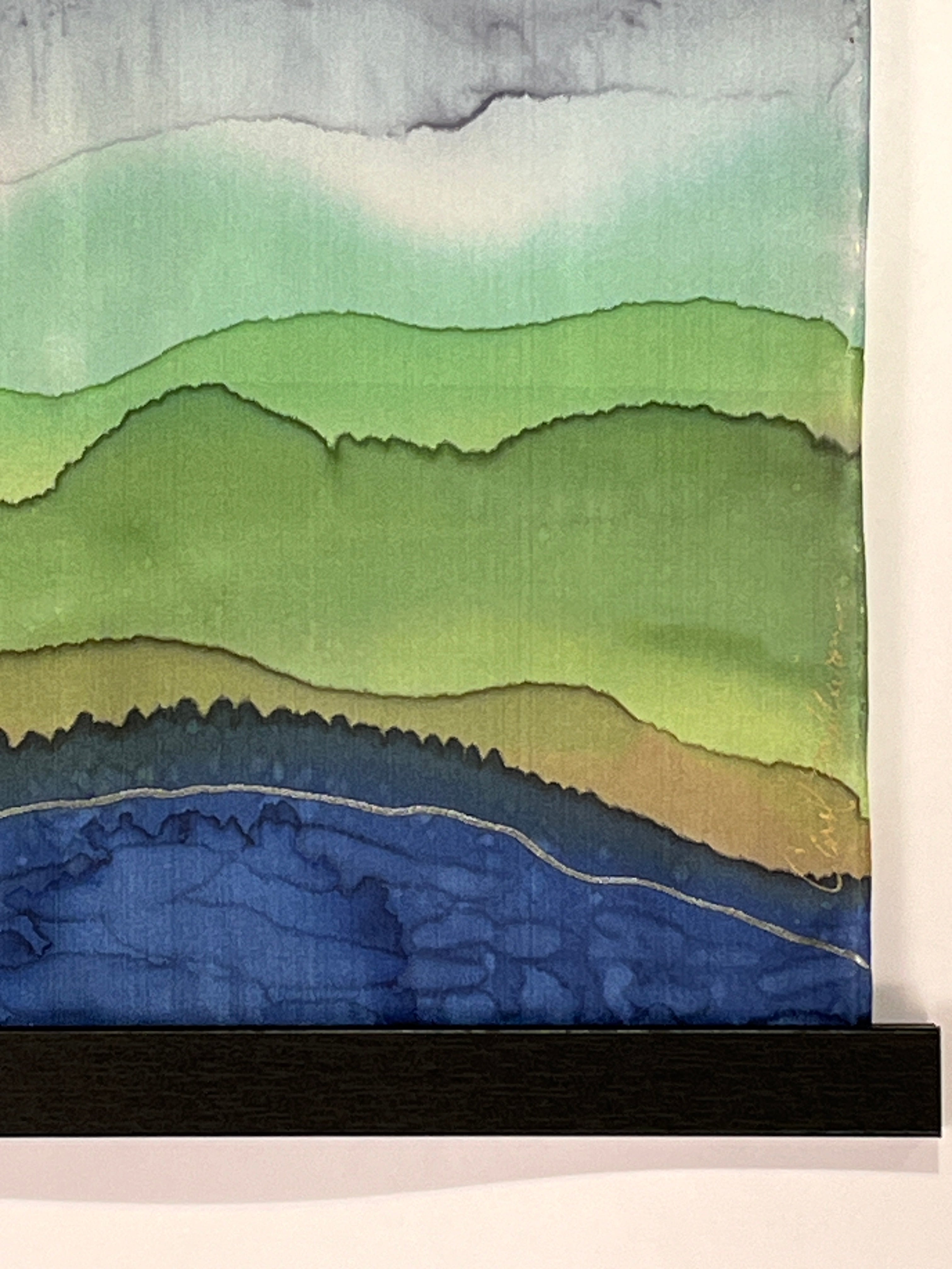 Painting on Silk - Mountainscape Mini